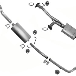 Con silenciadores del sistema de tubo de escape de emisiones federales para Toyota Tundra 4.7L 00-02