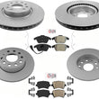 Coated Disc Brake Rotors Brake Pads, Hardware For Audi A3 2009 Front Wheel Driv