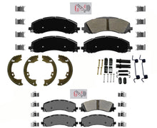 Front & Rear AmeriPRO Semi Metallic Pads for Ram 3500 Dual Rear Wheel 2019-2021