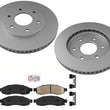 AmeriPRO GOE Coated Front Brake Rotors Ceramic Brake Pads For Nissan Titan 2004