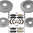 AmeriPro Coated Frt & Rr Brake Rotors & Ceramic Pads For Infiniti QX56 2004