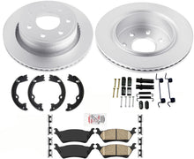 Coated Rear Brake Rotors Ceramic Pads For Ford F150 7 Stud Heavy Duty 2012-2014