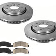 Front Brake Rotors Ceramic Brake Pads For Ford F-150 7 Stud Heavy Duty 2010-14