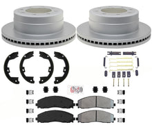 Coated Rear Brake Rotors Fleet Brake Pads For Ford F250 Super Duty 2014-21 SRW