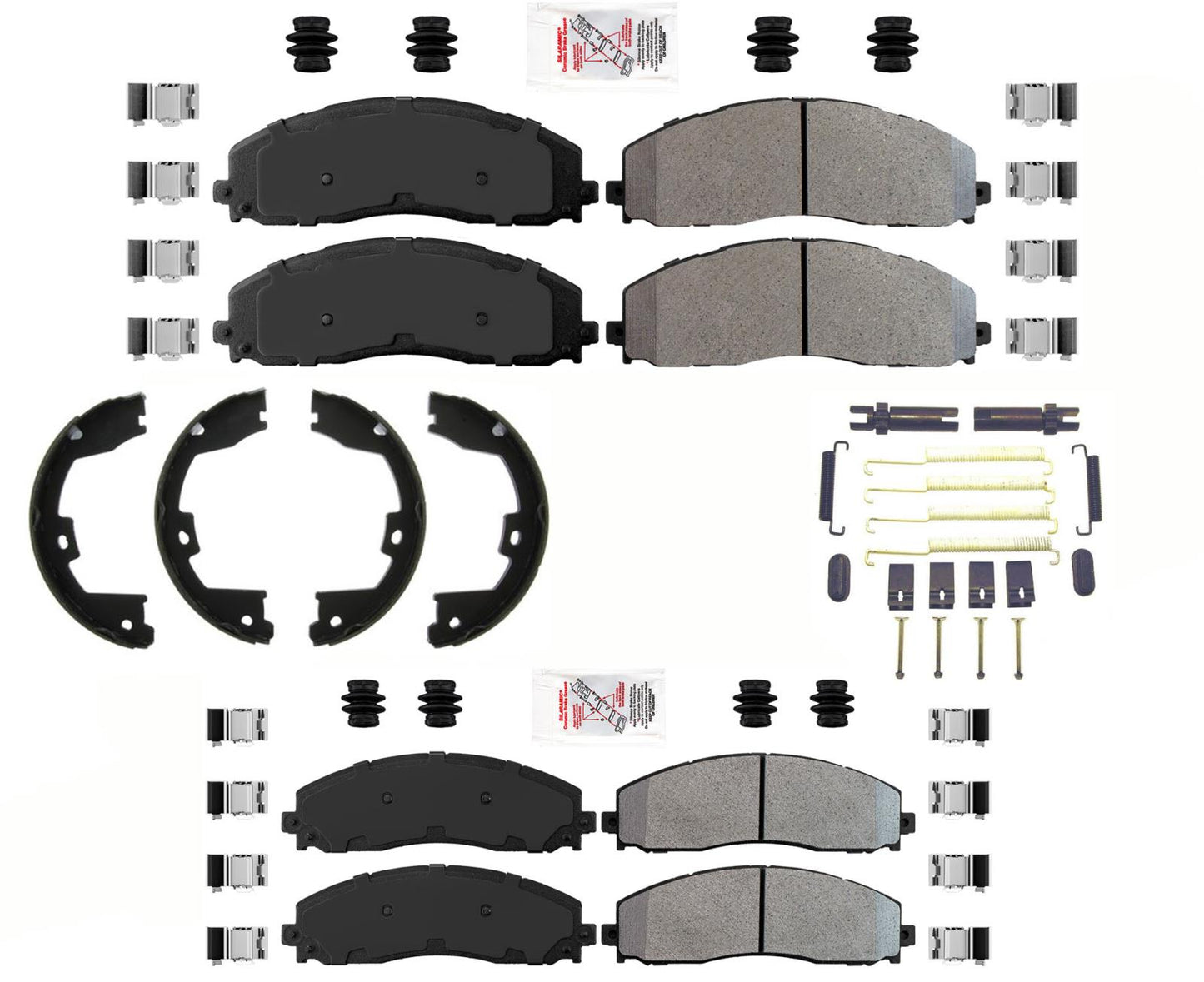 Pastillas de freno compuestas AmeriPLATINUM Fleet Duty para Ford F250 Super Duty 2014-2021