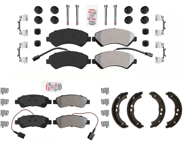 Fleet Duty Compound Disc Brake Pads Parking Shoes For Ram Promaster 2014-2021