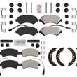 Fleet Duty Compound Disc Brake Pads Parking Shoes For Ram Promaster 1500 14-21