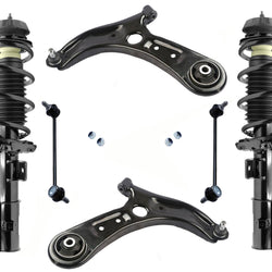 Front Complete Struts Control Arms & Sway Bar Links For Hyundai Accent 2018-2022