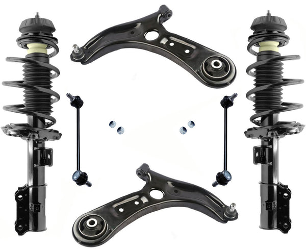 Front Complete Struts Control Arms & Sway Bar Links For Hyundai Accent 2018-2022