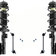 Front Complete Struts W/ Coil Spring & Sway Bar Links For Hyundai Accent 18-2022