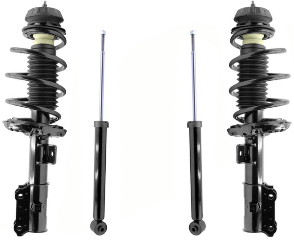 Front Left & Right Complete Struts & Rear Shocks For Hyundai Accent 2018-2022