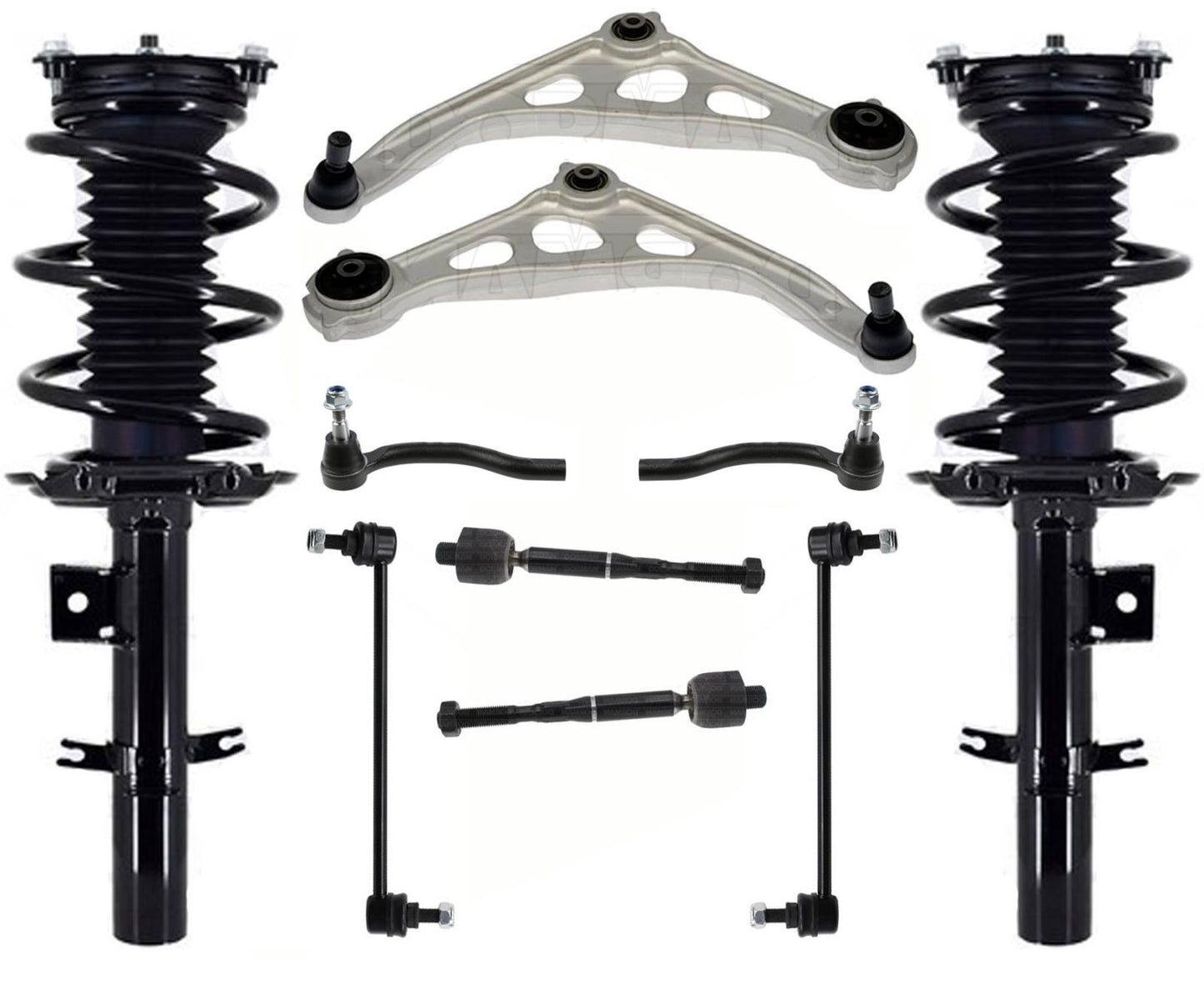 Front Struts Control Arms & Links Tie Rods For Altima Front Wheel Drive 19-24