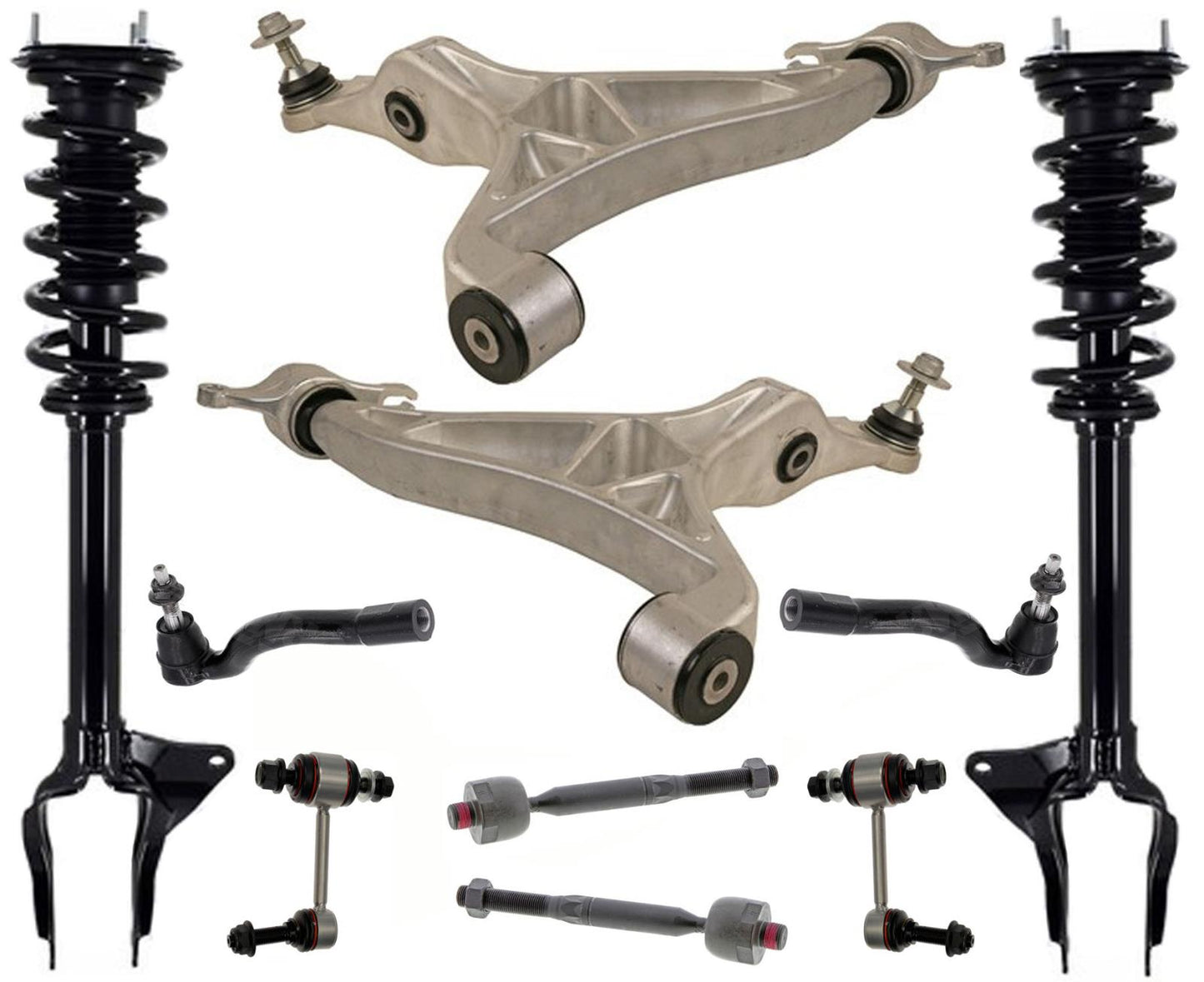 Front Struts Control Arms Tie Rods & Links For Dodge Durango 3.6L 2016-2022