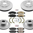 GEO Coated Brake Disc Rotors Cerm Pads Parking Shoes for Cadillac Escalade 15-20