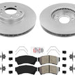 Front GEO Coated Disc Brake Rotors & Pads Set For Ford Fusion 2006-2012