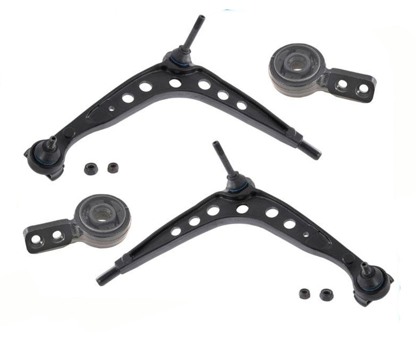 2 juntas esféricas del brazo de control inferior delantero y buje de soporte para BMW E30 E36 Serie 3