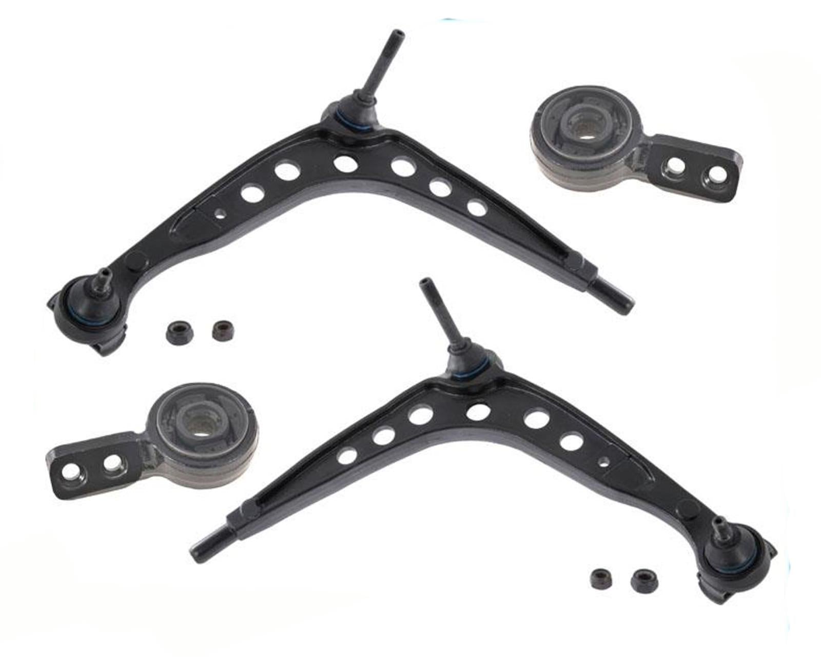 2 juntas esféricas del brazo de control inferior delantero y buje de soporte para BMW E30 E36 Serie 3