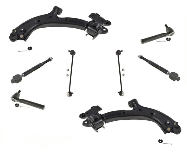 8 piezas de brazos de control delanteros BJ varillas de amarre para Honda CR-V 07-11 modelos construidos en EE. UU.