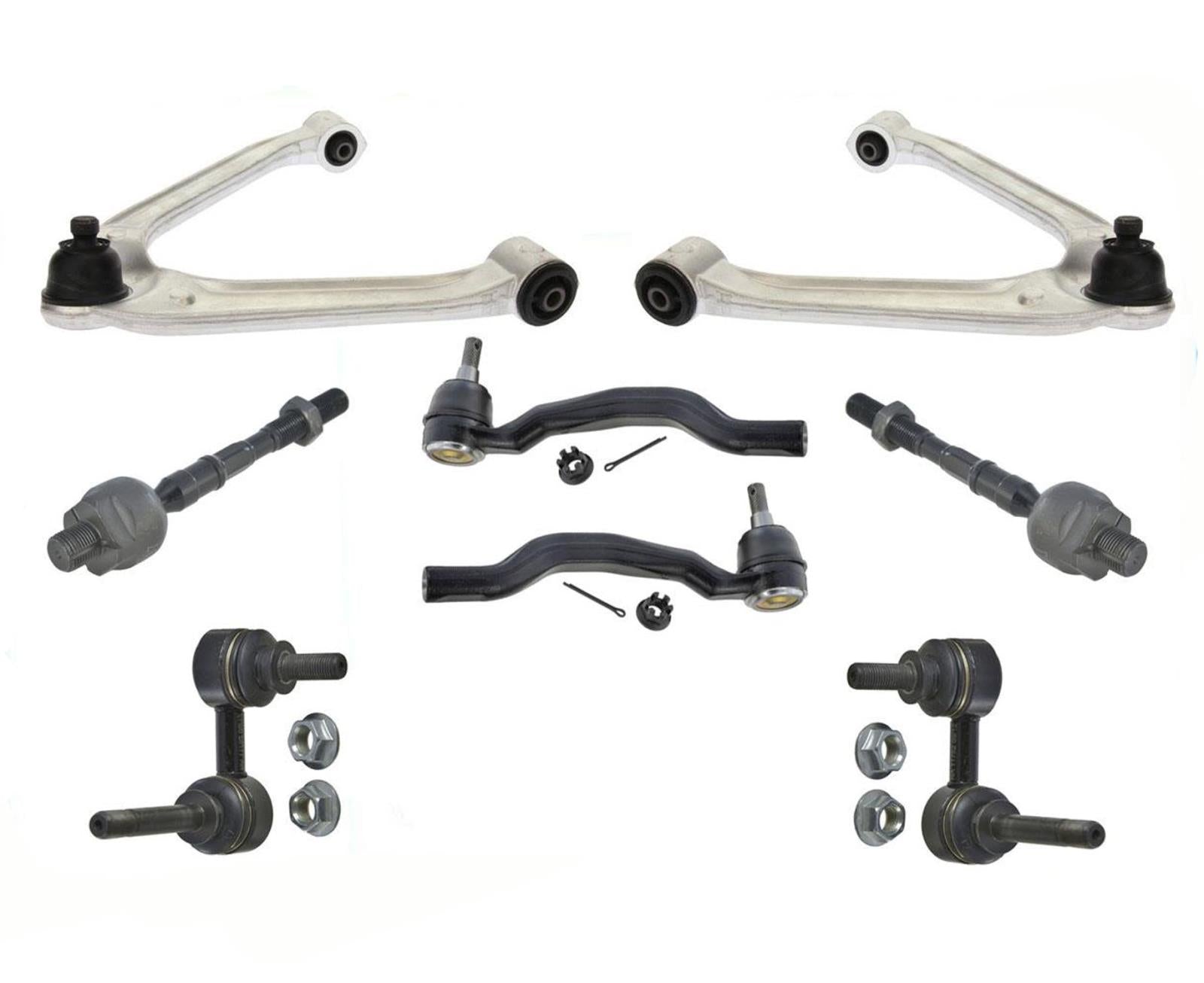 Front Upper Control Arm W Ball Joint Tie Rods Links for Infiniti 09-12 FX35 FX50