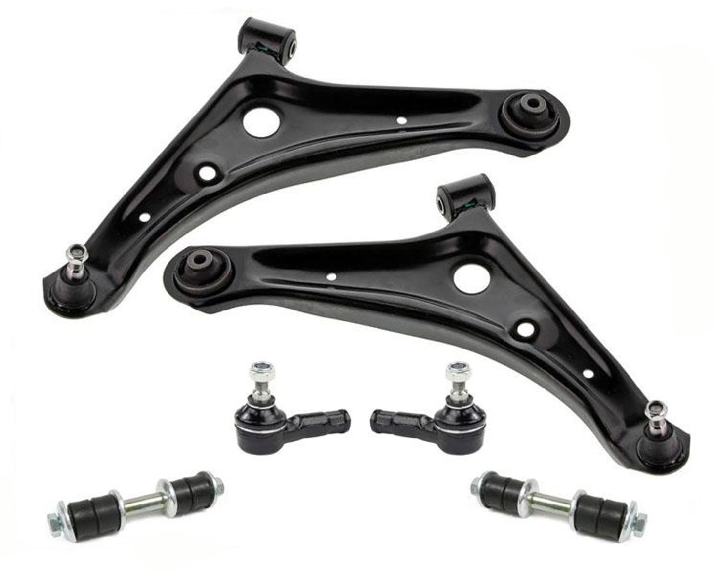 Front Lower Control Arms Sway Bar Links Tie Rods For Mitsubishi Mirage 2014-2023