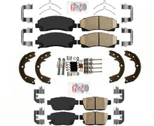 Front & Rear AmeriPRO Ceramic Pads Parking Shoes For Honda Ridgeline 2012-2014