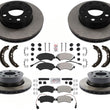 Rear VENTED High Carbon Content Brake Rotors Pads For Ram Promaster 2014-2021