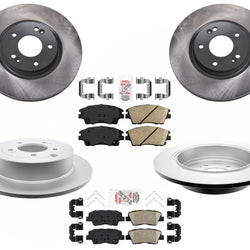 GEO Coated Disc Brake Rotors & Ceramic Brake Pads For Hyundai Tucson 2016-2019