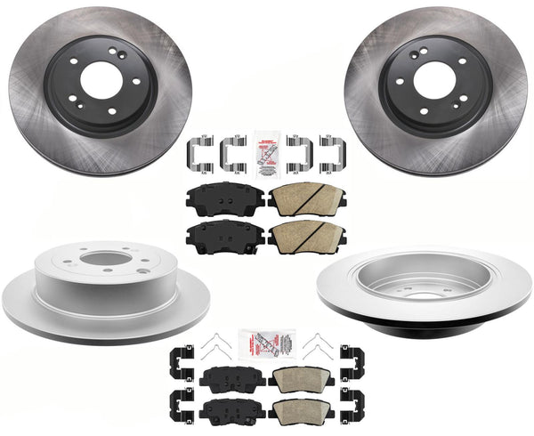GEO Coated Disc Brake Rotors & Ceramic Brake Pads For Hyundai Tucson 2016-2019
