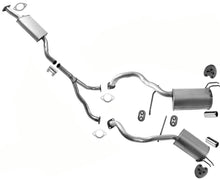 Silenciadores traseros dobles con tubo en Y y resonador trasero para Hyundai Santa Fe 2007-2009