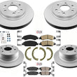 Coated Brake Disc Rotors Cerm Pads Parking Shoes For Cadillac Escalade 2015-20