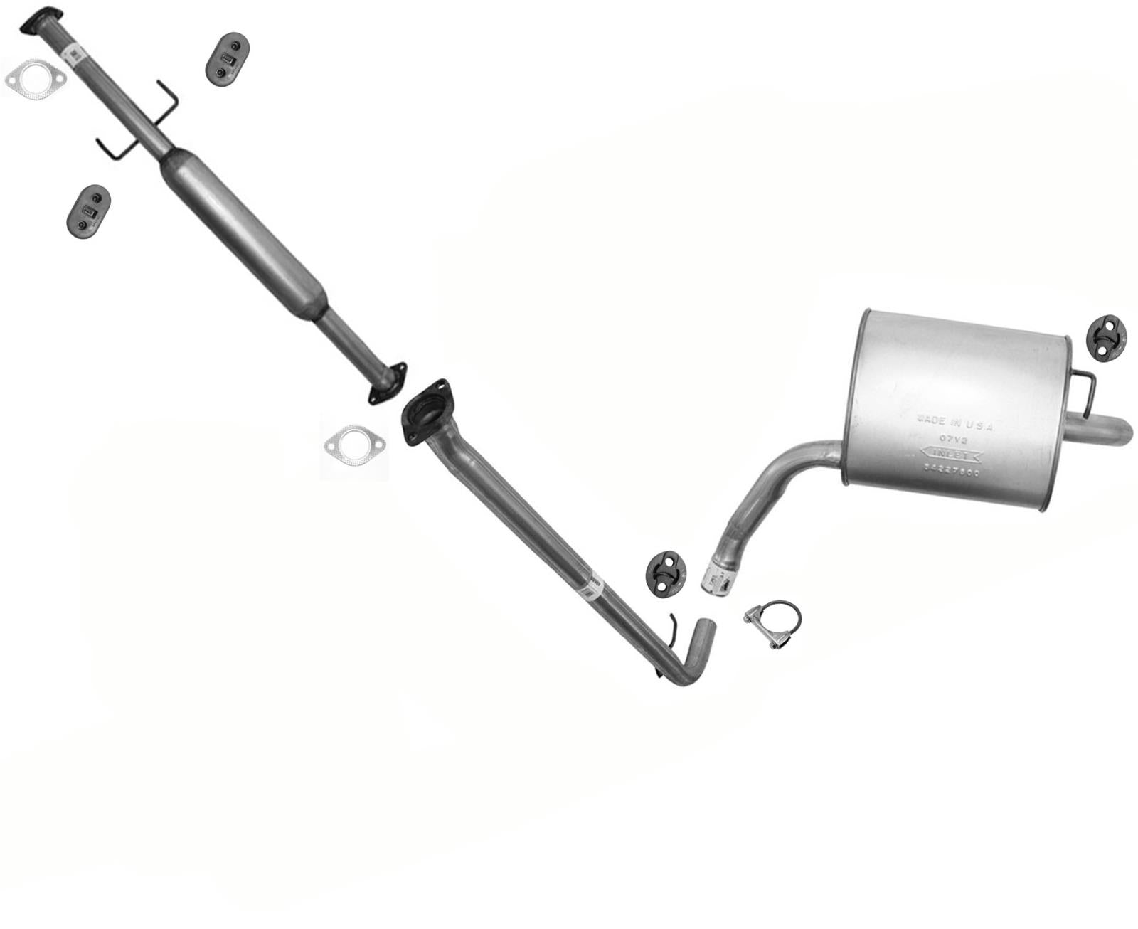 Sistema de escape silenciador de tubo de extensión de resonador para Hyundai Sonata 2.4L 2006-08