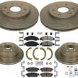 Performance Carbon Brake Disc Rotors Pads Park Shoes For Silverado 1500 2014-18