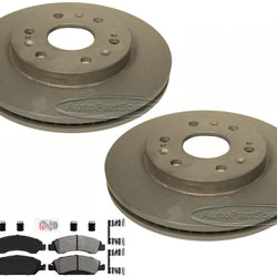 Performance Carbon Brake Disc Rotors Pads Park Shoes For Silverado 1500 2014-18