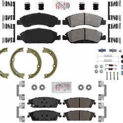 Performance Fleet Disc Brake Pads Parking Shoes For Silverado 1500 2014-2018