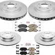 F&R Brakes Disc Rotors Ceramic Pads For Mitsubishi Outlander Sport 2013-2021