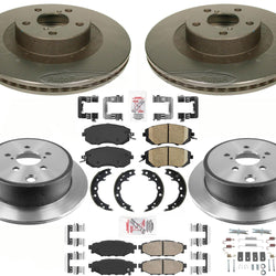 Performance Carbon Brake Rotors Pads For Subaru BRZ 2013-16 w/ Solid Rr Rotors