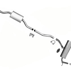 Silenciador de doble salida de resonador de tubo de extensión para Ford Edge 2.0L 3.5L 2011-2014