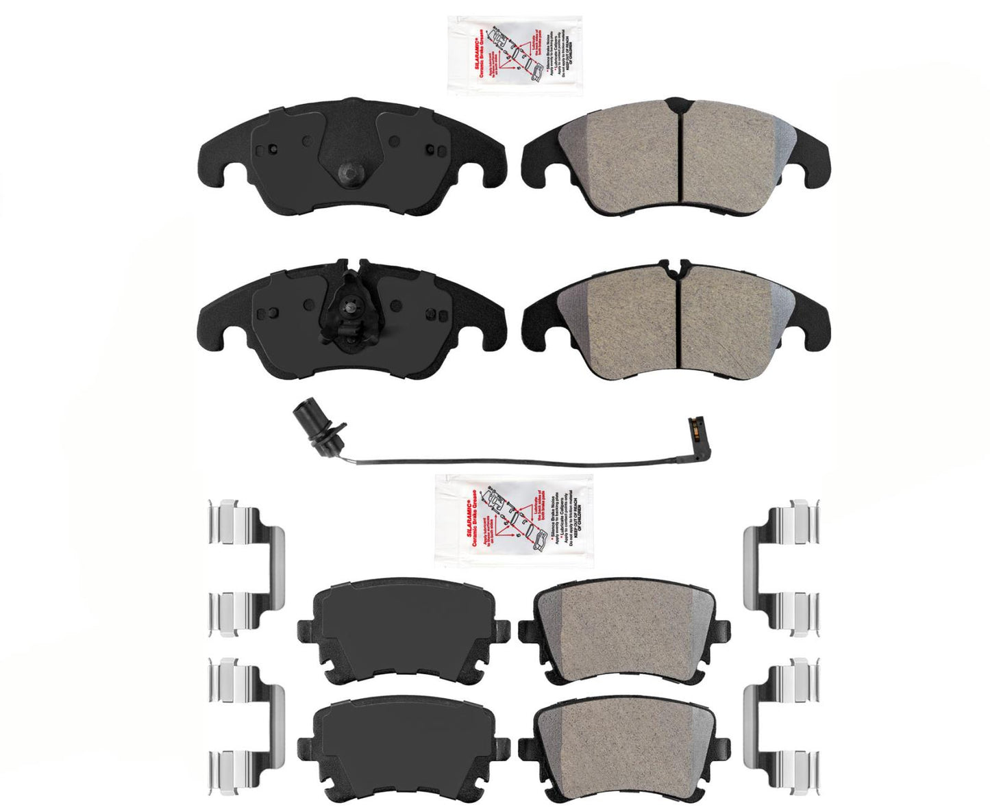 Front and Rear Semi Metallic Disc Brake Pads For Audi S5 2008-2017