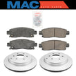 Rear Ceramic Pads & Coated Rotors FOR 2007-2017 ACADIA TRAVERSE ENCLAVE OUTLOOK