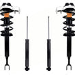 Front Complete Struts & Rear Shocks For Audi A4 4 Door Sedan & Wagon 2005-2008