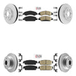 Front & Rear Ceramic Brake Pad & Coated Rotors FOR 07-14 SIERRA YUKON & YUKON XL