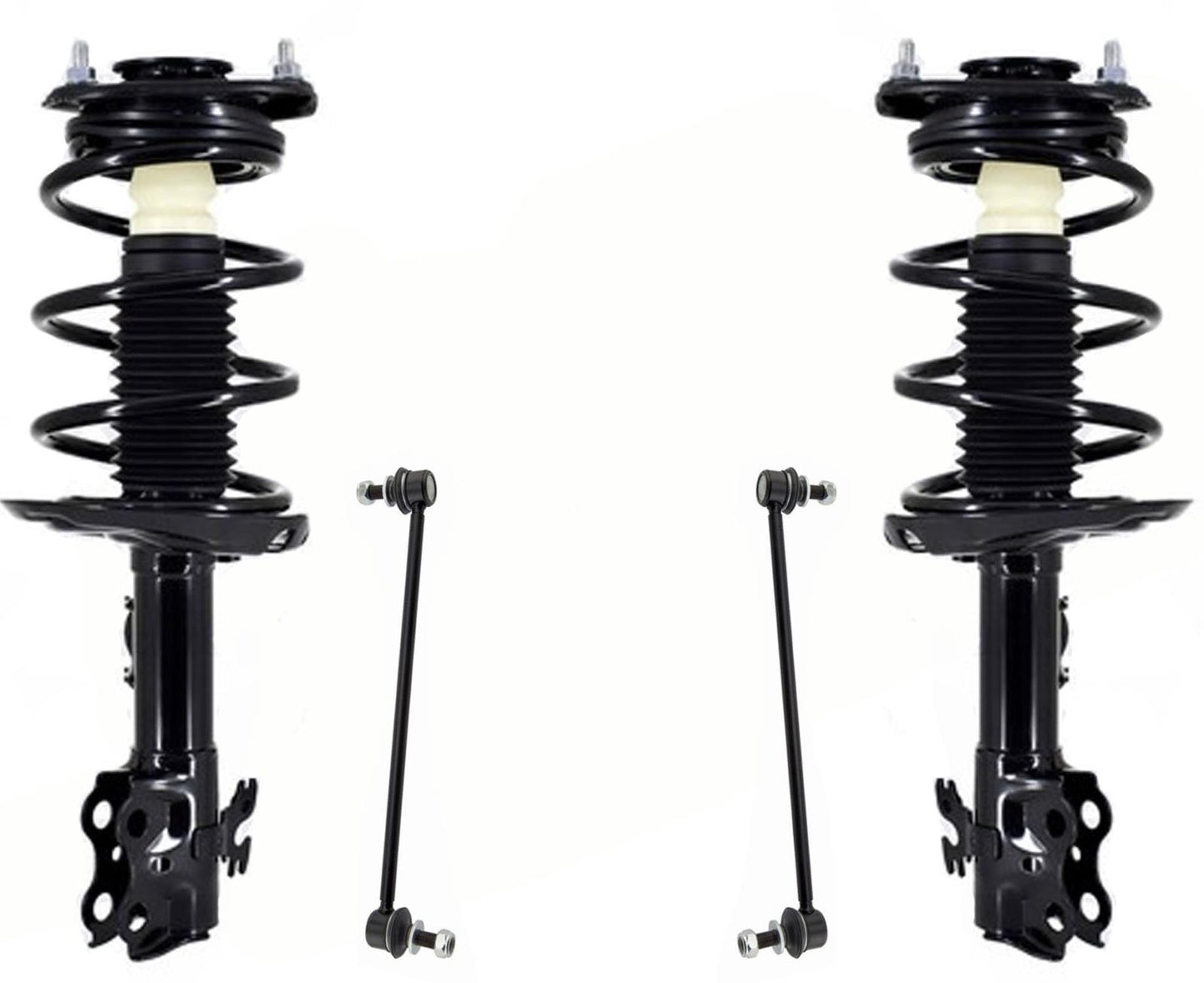 Front Complete Struts & Coil Spring Assembly & Links For Toyota Prius 2016-2021