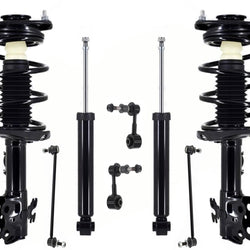Front Complete Struts Rear Shocks  & Sway Bar Links For Toyota Prius 2016-2018