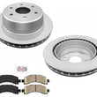 For 2003-2006 Chevrolet Express Van G1500 Rear Rotors and Ceramic Brake Pads