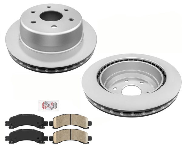 For 2003-2006 Chevrolet Express Van G1500 Rear Rotors and Ceramic Brake Pads