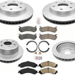 Brake Rotors Brake Pads Parking Shoes for Chevrolet Tahoe 2000-06 4 Wheel Drive