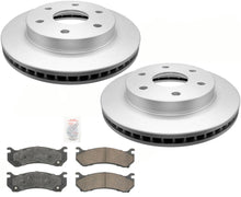 (2) Front Brake Rotors & Ceramic Brake Pads for Chevrolet Astro Van 2003-2005