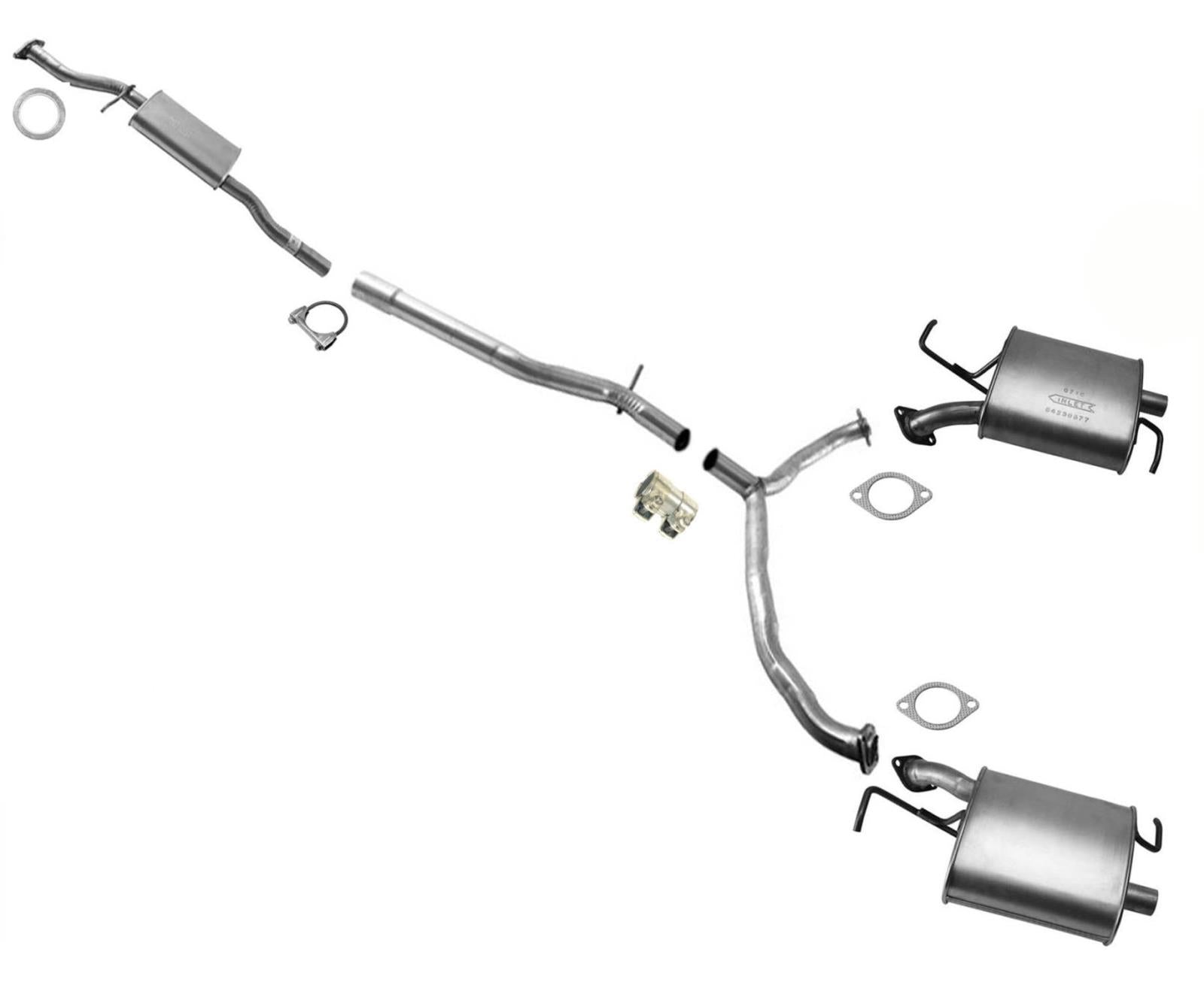 Middle Muffler Y Pipe & Rear Mufflers For Mazda CX-9 3.7L 3.5L 2007 2010 2015