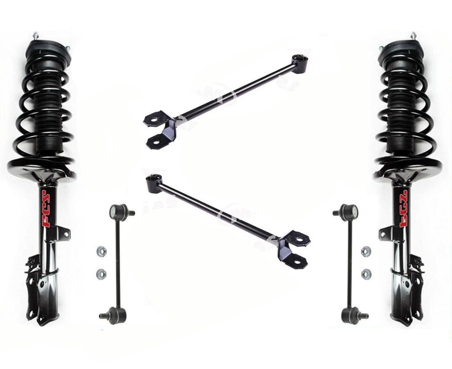 Conjunto completo de puntal de resorte trasero, brazos y enlaces para Lexus RX300 99-03
