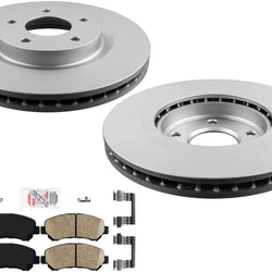 FRONT AmeriPro Coated Brake Rotors & Ceramic Pads for Nissan Rogue 2008-2013